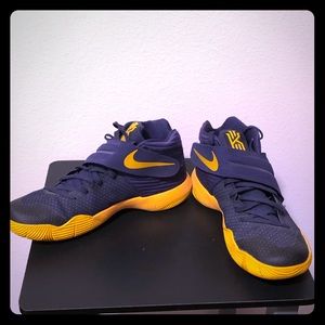 kyrie irving shoes yellow and blue